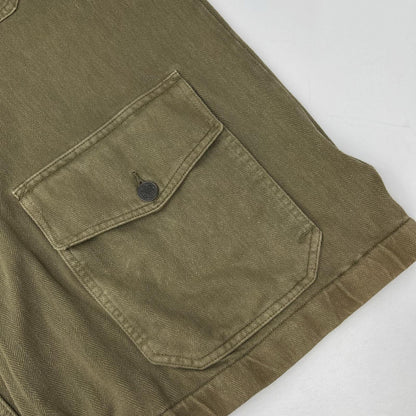 RRL 782733388001 Khaki Jacquard Knit Anorak Jacket Size L