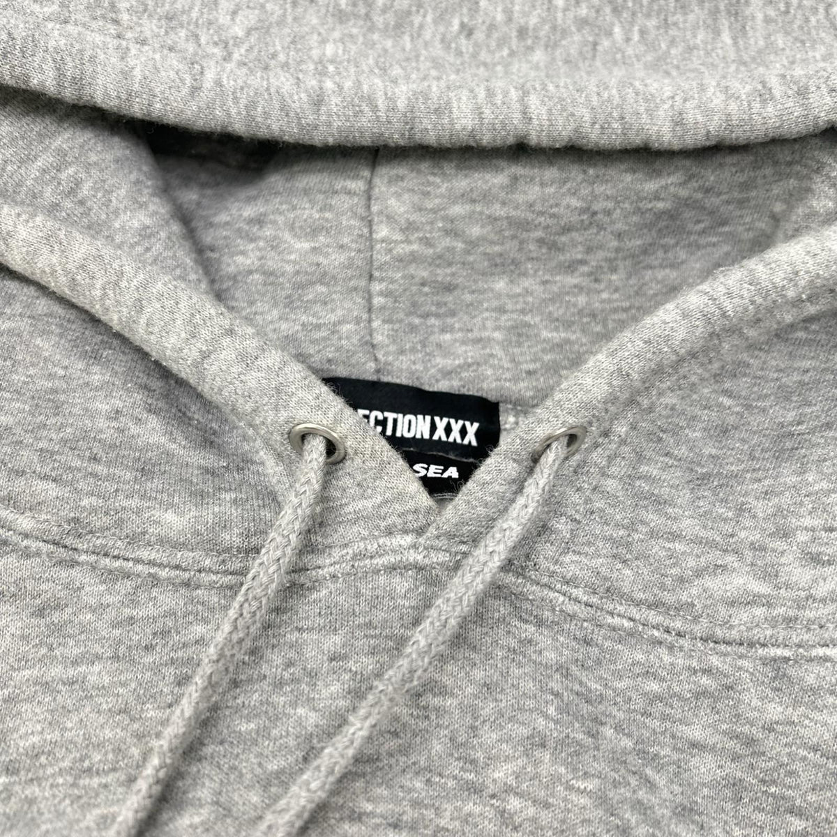 GOD SELECTION XXX ×WIND AND SEA Mosaic Logo Gray Hoodie Size M