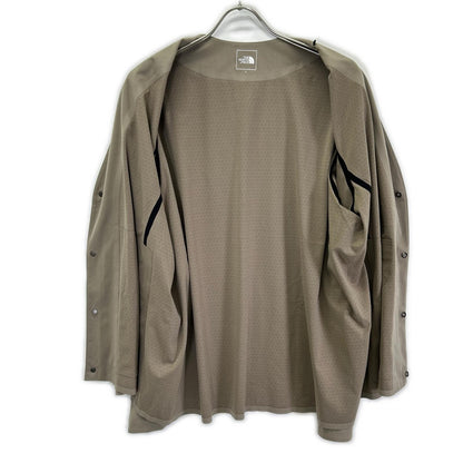 THE NORTH FACE 25' NT12560 Beige Snap Tech Cardigan Size L
