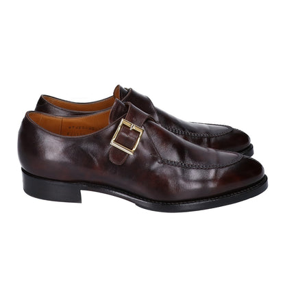 Sanyo Yamacho Zempachiro Radica Leather Strap Brown Shoes Size 7.5