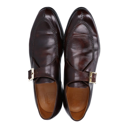 Sanyo Yamacho Zempachiro Radica Leather Strap Brown Shoes Size 7.5