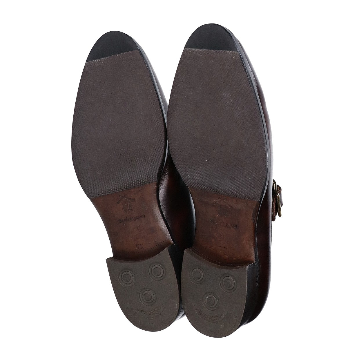 Sanyo Yamacho Zempachiro Radica Leather Strap Brown Shoes Size 7.5
