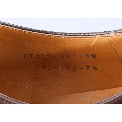 Sanyo Yamacho Zempachiro Radica Leather Strap Brown Shoes Size 7.5