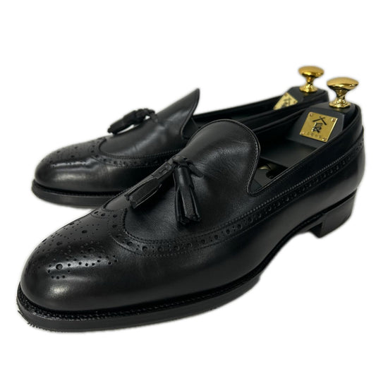 SHUKURO Nihonbashi Tassel Long Wingtip Shoes Black Size 7