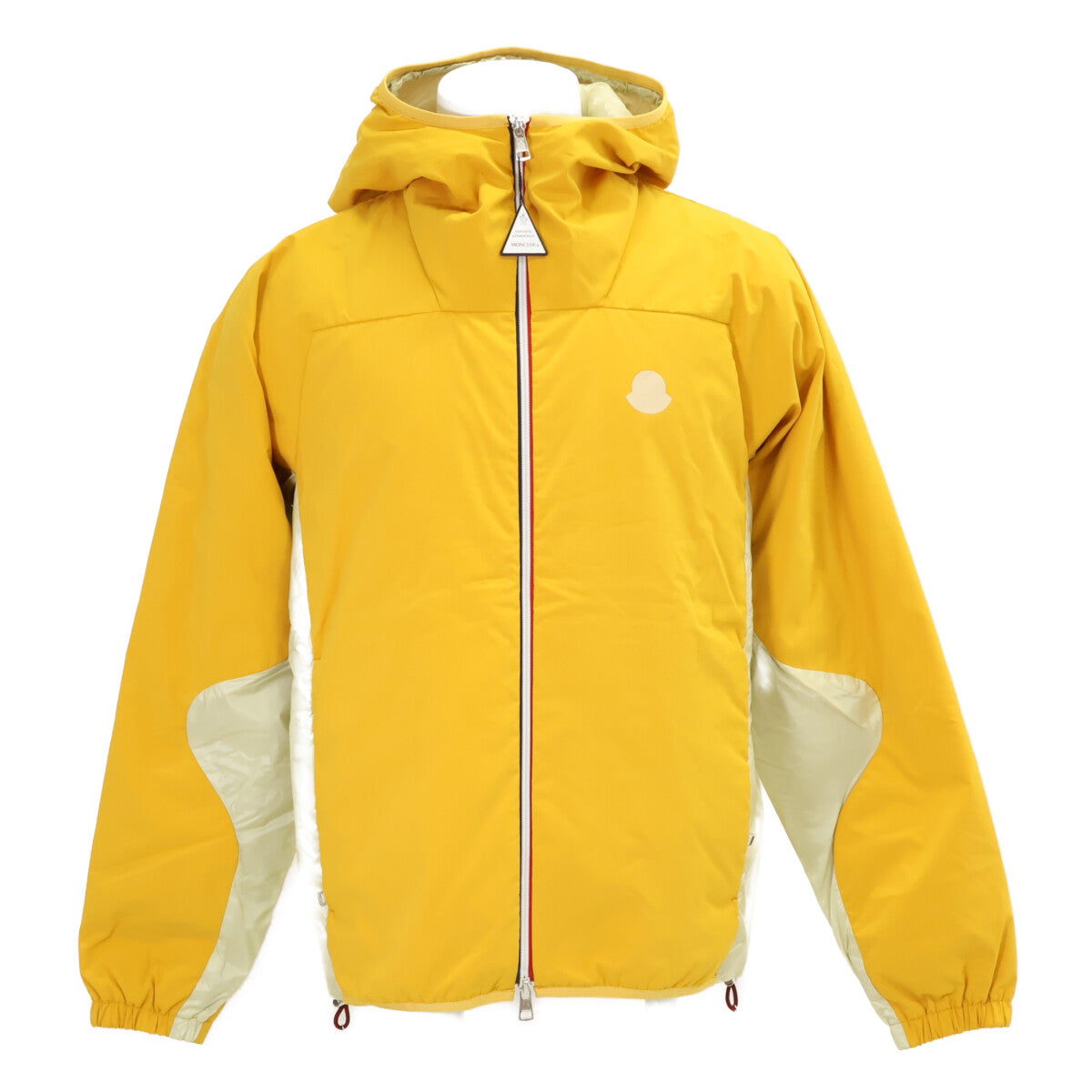 MONCLER Dalgopol Mixed Hooded Down Jacket Yellow Size 2