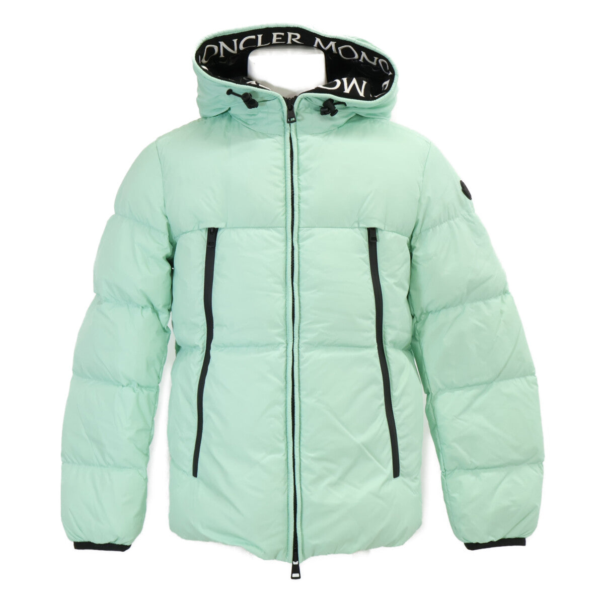 MONCLER Montclar Mint Green Hooded Down Coat Size 1