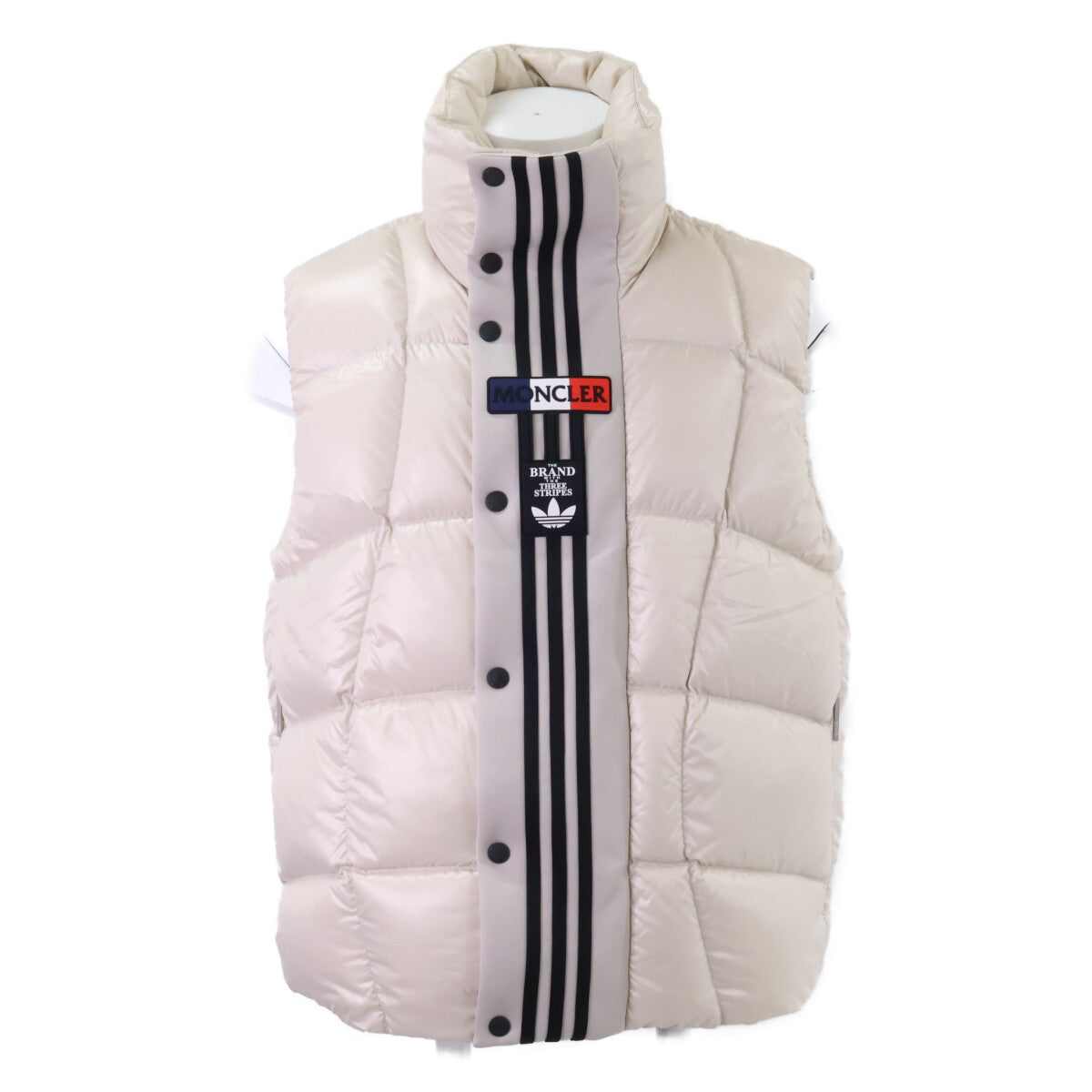 MONCLER Genius 3 x Adidas BOZON 3-Stripe Down Vest Size 1