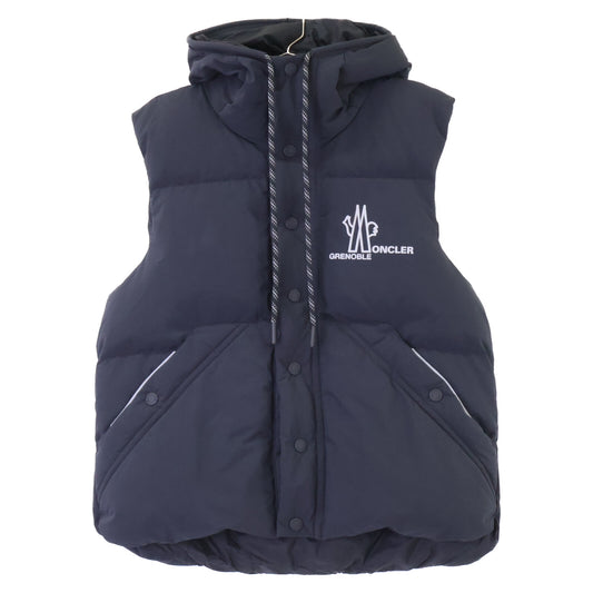 MONCLER 24' Grenoble Hooded Down Vest Black Size 2