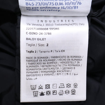 MONCLER 24' Grenoble Hooded Down Vest Black Size 2