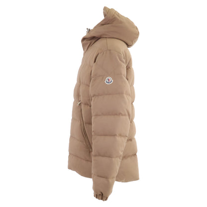 MONCLER VABB Wool Hooded Down Jacket Brown Size 3