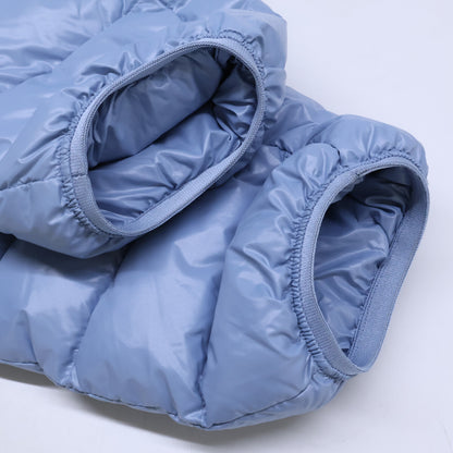 MONCLER LEVECHE Light Down Jacket Blue Size 3