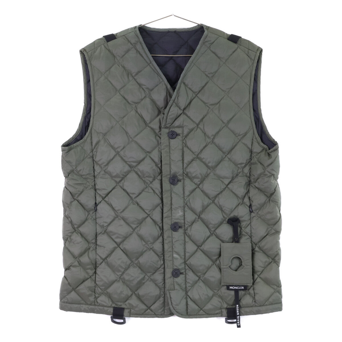 MONCLER Genius 5x Craig Green Hines Quilted Down Vest Size 3