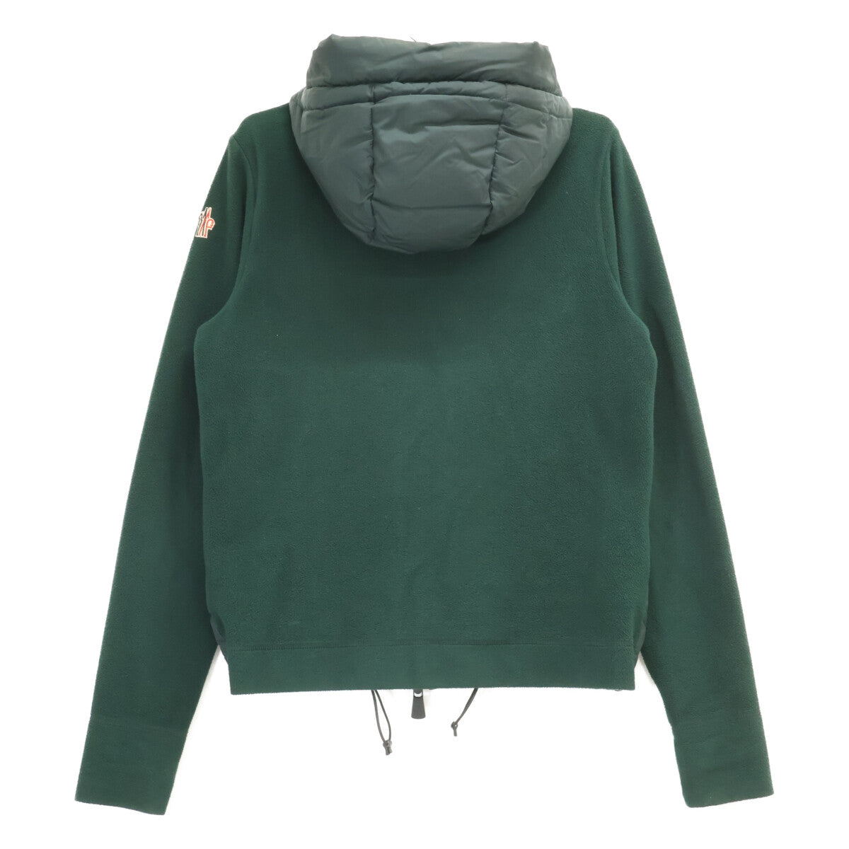 MONCLER 23AW Grenoble Fleece Hooded Down Jacket Green Size S