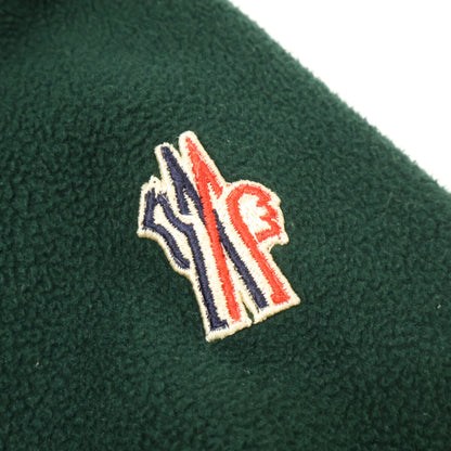 MONCLER 23AW Grenoble Fleece Hooded Down Jacket Green Size S