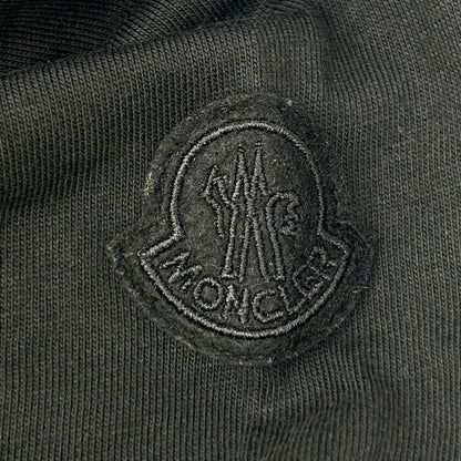 MONCLER 23' Black Paint Logo Crewneck Long Sleeve Tee Size S