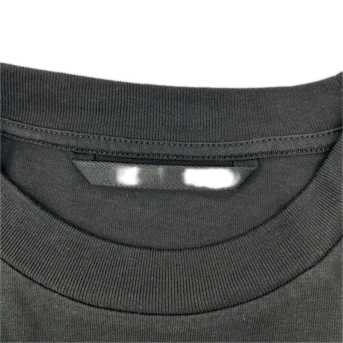 MONCLER 23' Black Paint Logo Crewneck Long Sleeve Tee Size S