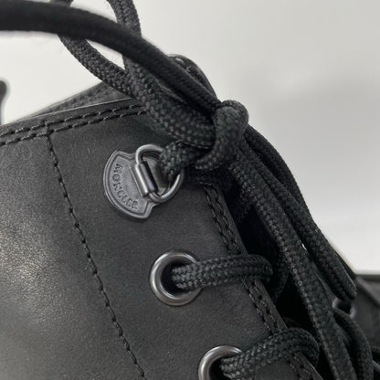 MONCLER HEVEA CITY Smooth Leather Ankle Boots Size EU 42
