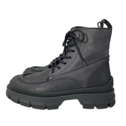MONCLER HEVEA CITY Smooth Leather Ankle Boots Size EU 42