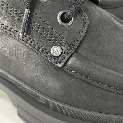 MONCLER HEVEA CITY Smooth Leather Ankle Boots Size EU 42