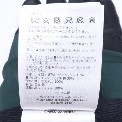 MONCLER 23AW GORE-TEX Adjuster Gloves Green/Black Belt Size L