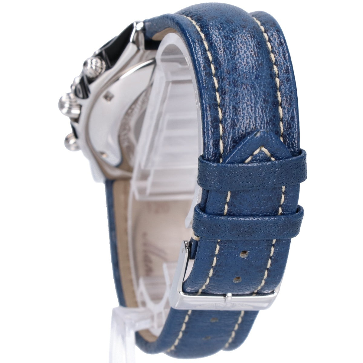 BREITLING CHRONOMAT Automatic Blue Dial Watch Blue Leather