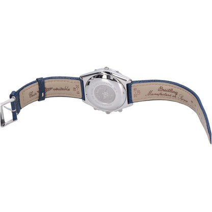 BREITLING CHRONOMAT Automatic Blue Dial Watch Blue Leather