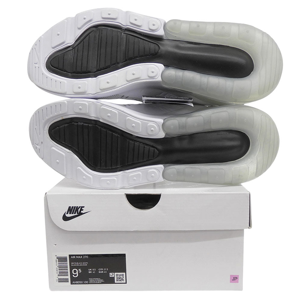 NIKE Air Max 270 Sneakers White Black Size 9.5(US)