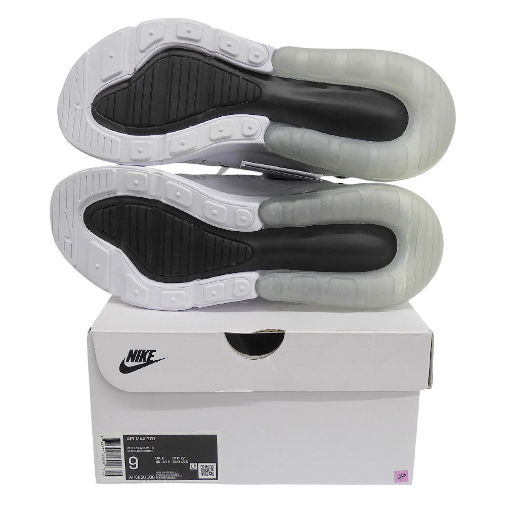NIKE Air Max 270 AH8050-100 Sneakers White/Black Size 9(US)