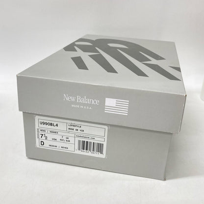 NEW BALANCE U990BL4 Made in USA Sneakers Black Size 7 1/2