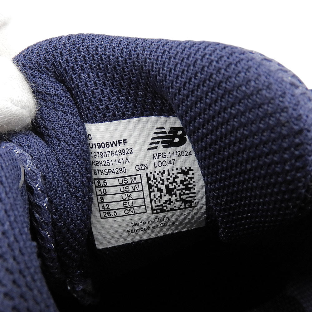 NEW BALANCE 1906W Navy Mesh Low-Top Sneakers Size 8(UK)