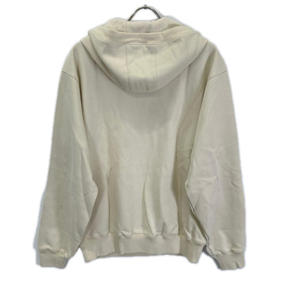 BALR. Q Series Metal Logo Cotton Blend Hoodie Beige Size M