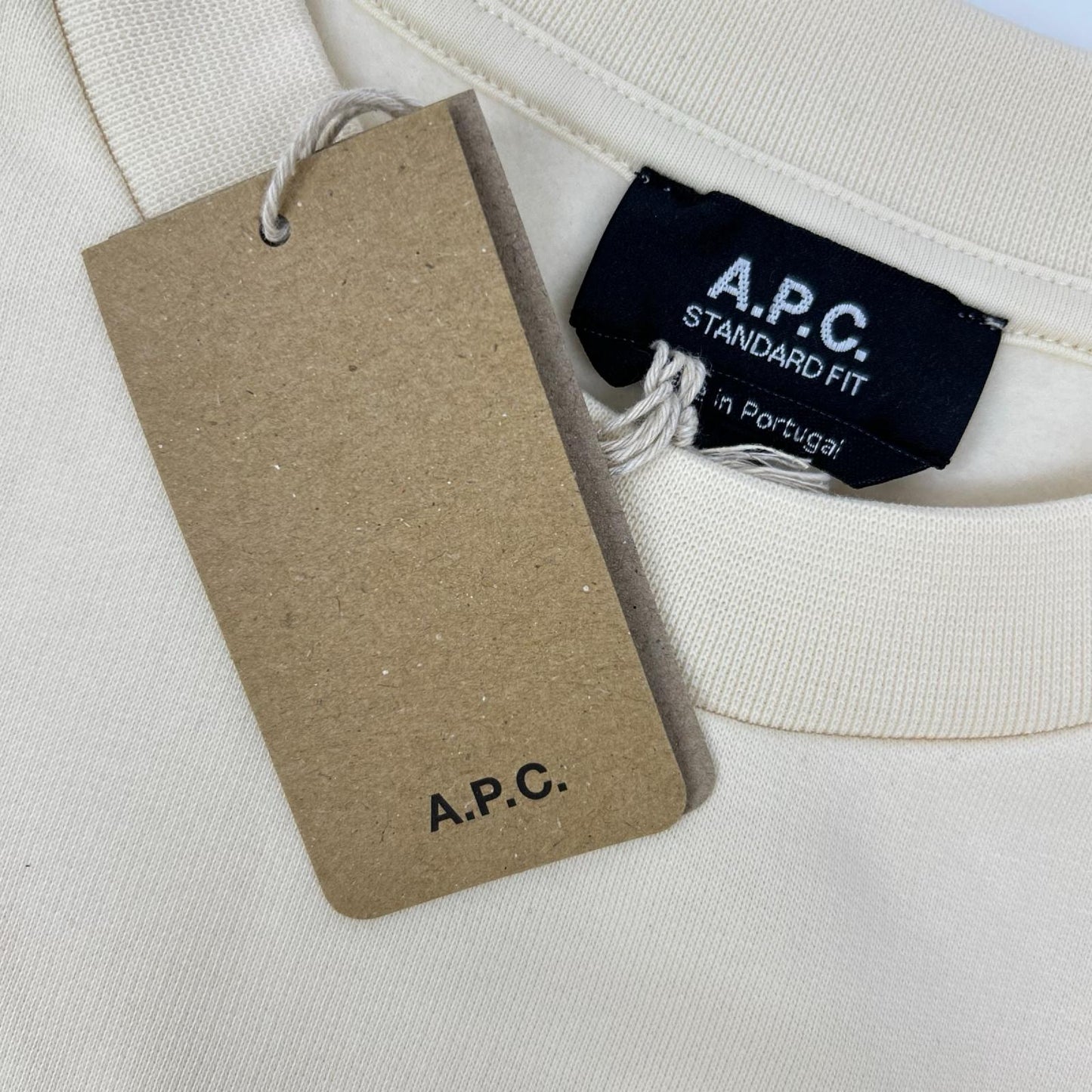 A.P.C. Cotton Embroidered Logo Crewneck Multi Size M