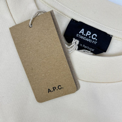 A.P.C. Cotton Embroidered Logo Crewneck Multi Size M