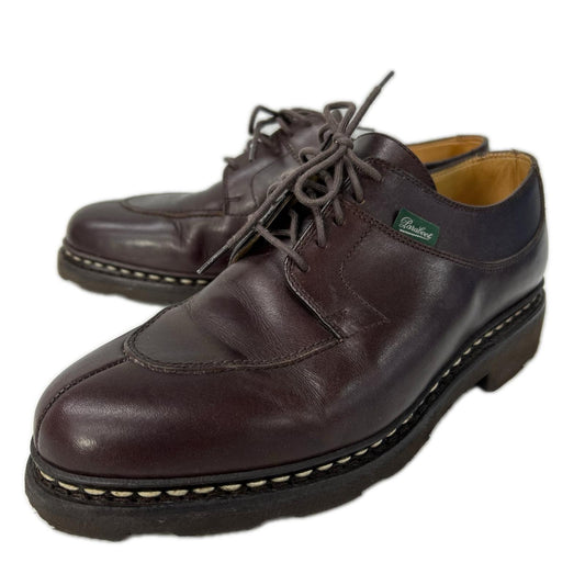 Paraboot AVIGNON Griff II U-Tip Leather Brown Boots Size 6 1/2