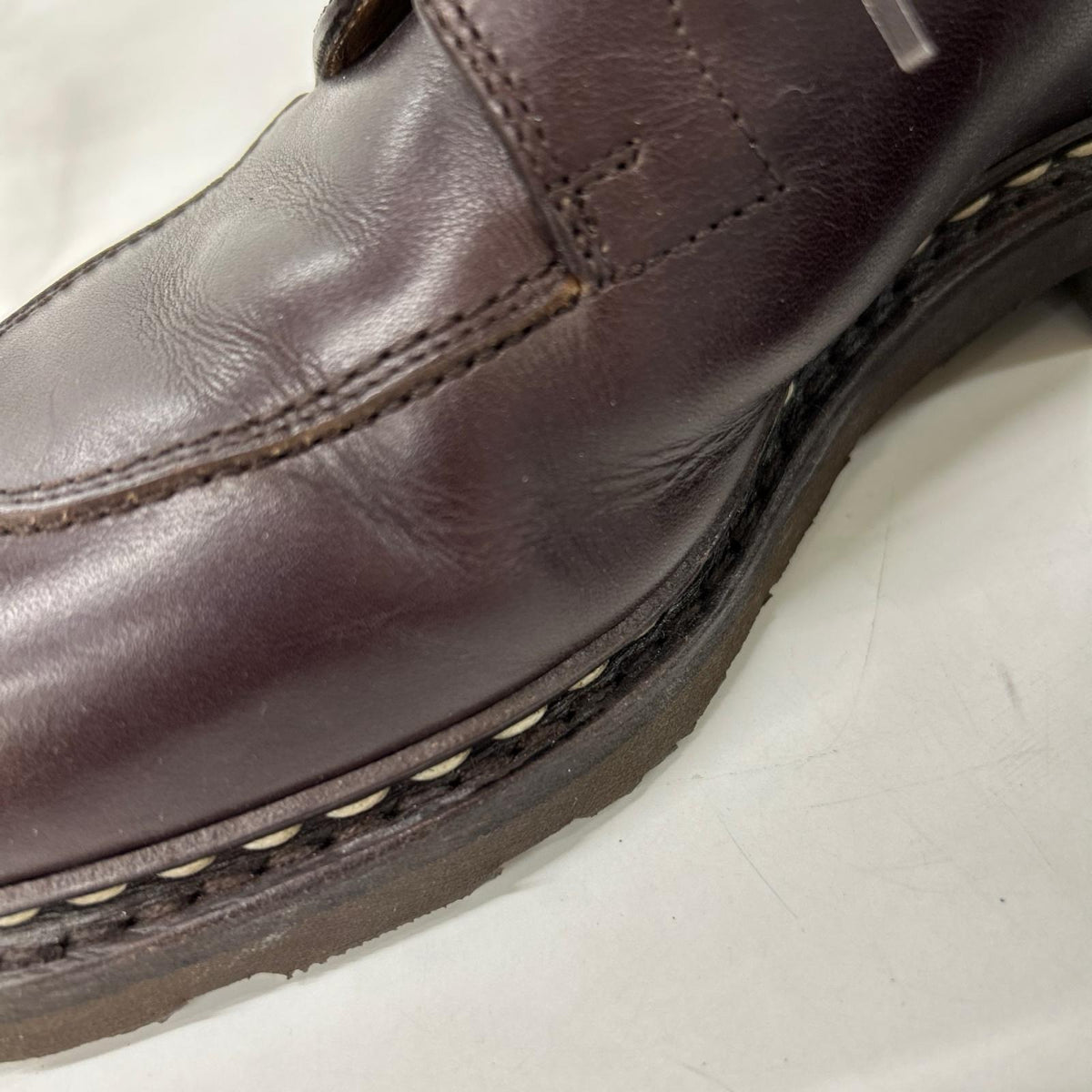 Paraboot AVIGNON Griff II U-Tip Leather Brown Boots Size 6 1/2