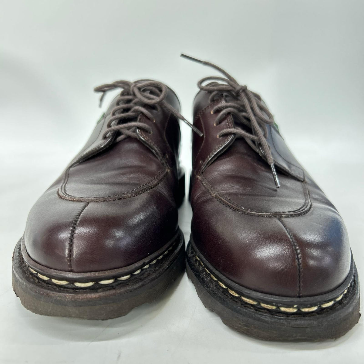 Paraboot AVIGNON Griff II U-Tip Leather Brown Boots Size 6 1/2