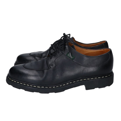 Paraboot Avignon U-Tip Derby Leather Shoes Black Boots Size 6