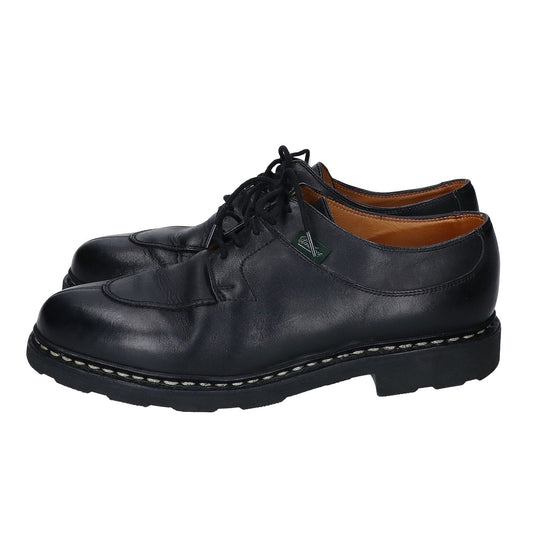Paraboot Avignon U-Tip Derby Leather Shoes Black Boots Size 6
