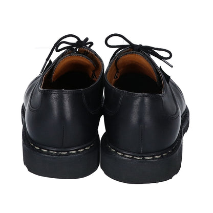 Paraboot Avignon U-Tip Derby Leather Shoes Black Boots Size 6