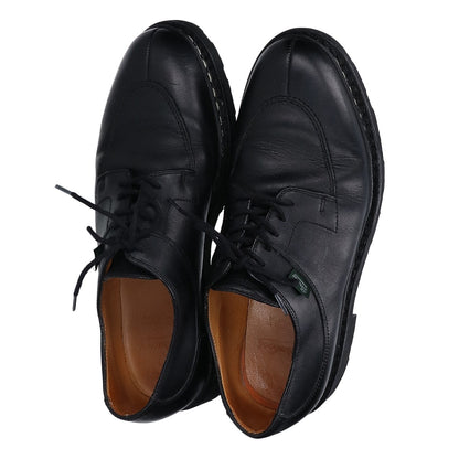 Paraboot Avignon U-Tip Derby Leather Shoes Black Boots Size 6