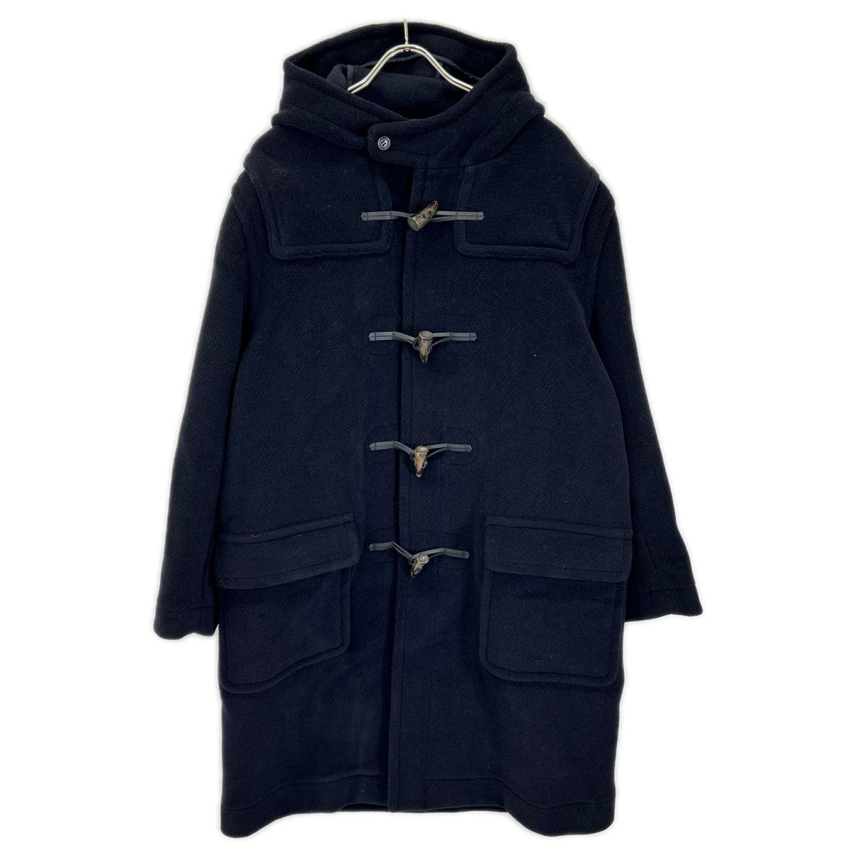 INVERTERE Joshua Ellis Wool Herringbone Duffle Coat Size 42