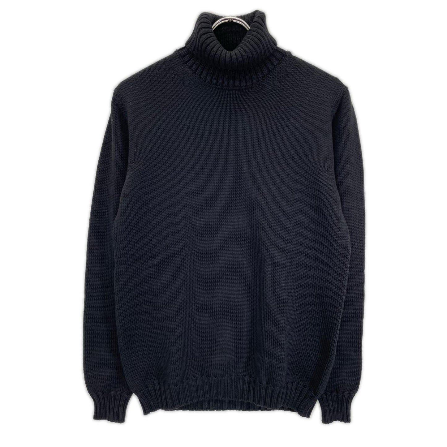 ROBERTO COLLINA Wool High Neck Pullover Knit Black Size 50