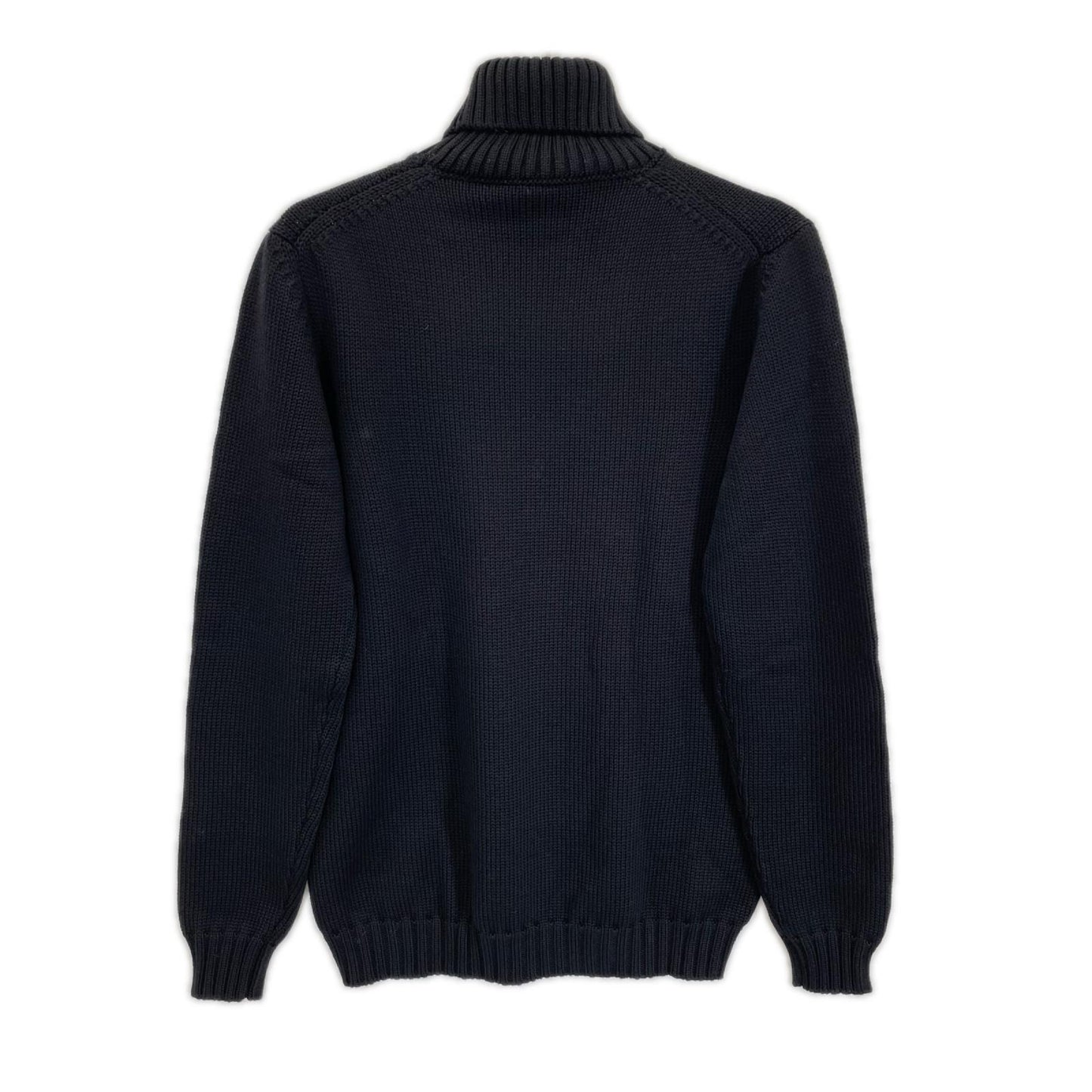ROBERTO COLLINA Wool High Neck Pullover Knit Black Size 50