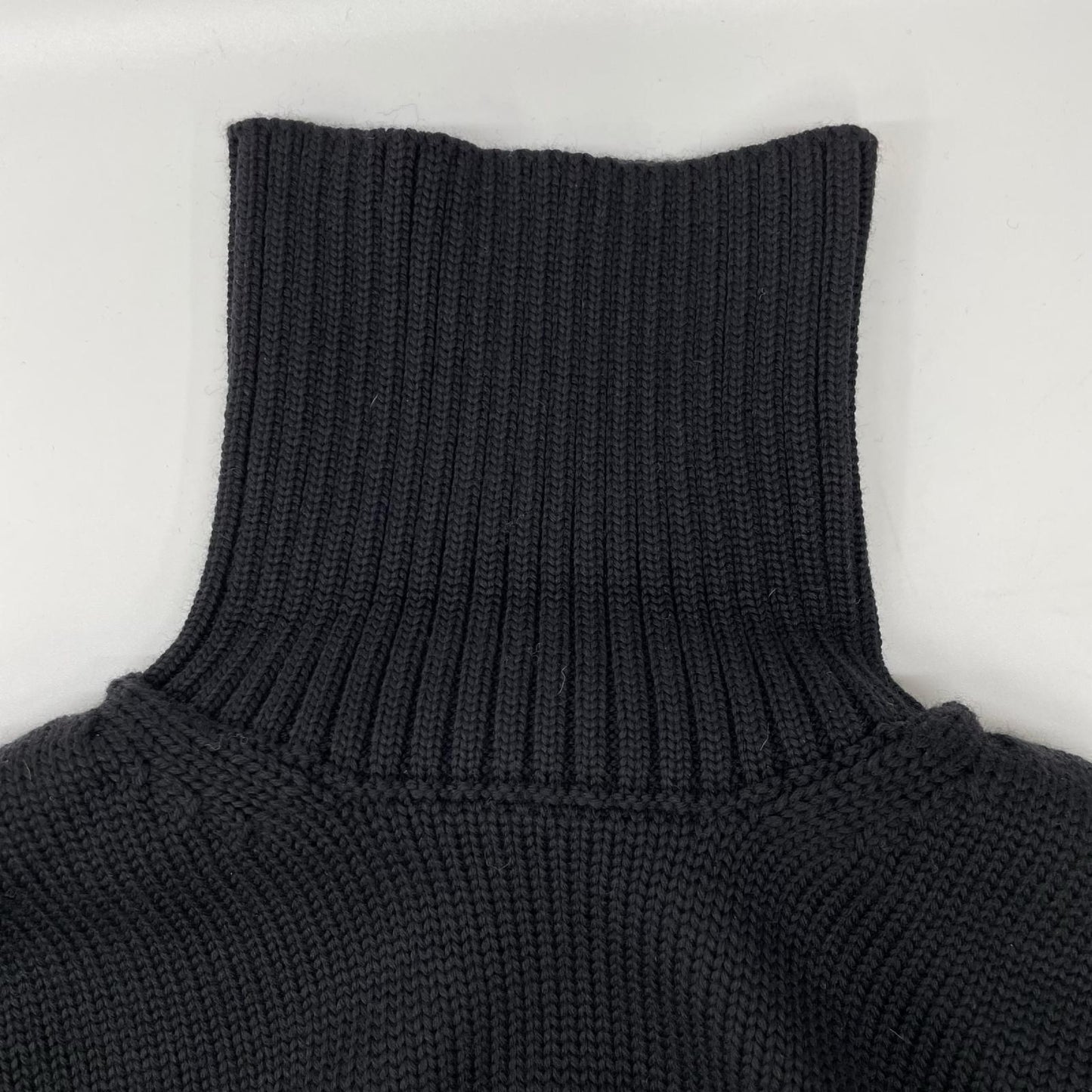 ROBERTO COLLINA Wool High Neck Pullover Knit Black Size 50