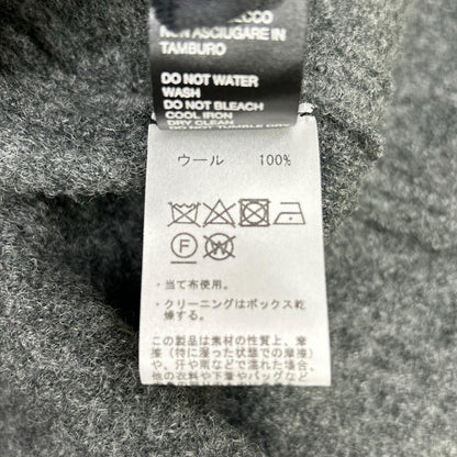 ROBERTO COLLINA Wool Boucle Balmacaan Coat Gray Size 50