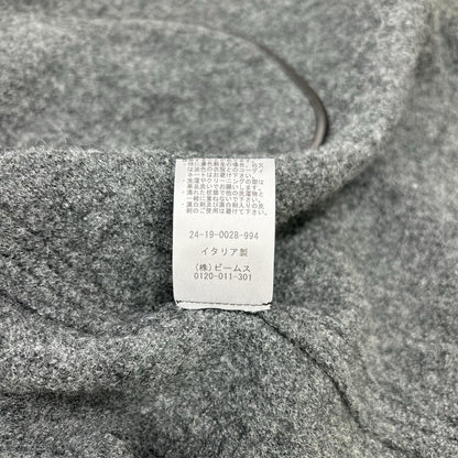 ROBERTO COLLINA Wool Boucle Balmacaan Coat Gray Size 50