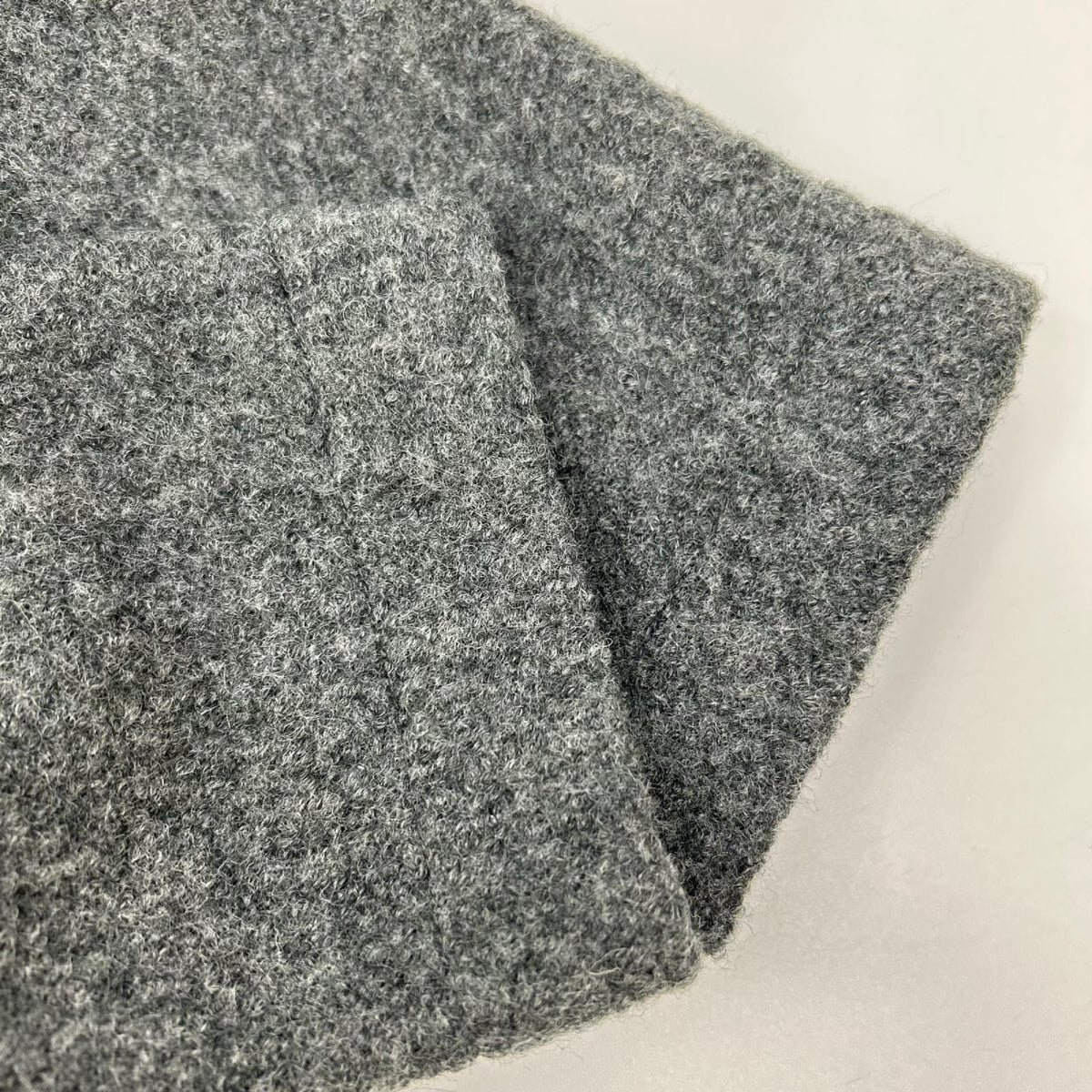 ROBERTO COLLINA Wool Boucle Balmacaan Coat Gray Size 50