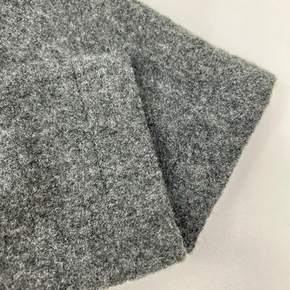 ROBERTO COLLINA Wool Boucle Balmacaan Coat Gray Size 50