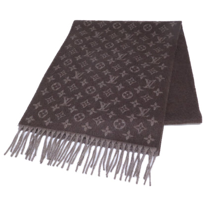 LOUIS VUITTON Cashmere Wool Monogram Gradient Scarf