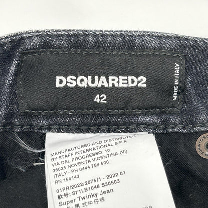 DSQUARED2 22AW Super Twinky Paint Denim Multi Size 42